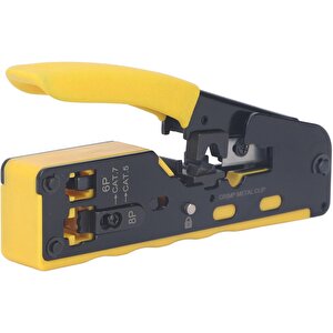 E-3864s Cat7 Yeni Nesil Sıkma Pensesi Rg11 Rg45 Rg6 Cat5 Cat6 Cat7 Network Cat7 Pense