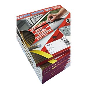 Atlastek Metal 5x20.mm/ 12,5mt Yapışkanlı Dökme Poliüretan Conta kapı Pencere Bantı