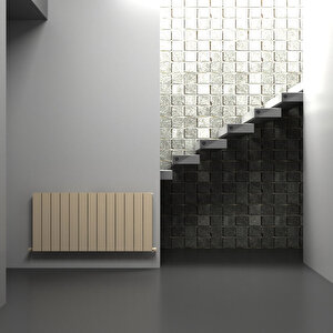 Nemo Double (reverse Side Monza) Yatay Alüminyum Radyatör Modern Tasarım Latte 60x85 Cm 60x85 cm