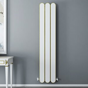 Magico Dikey Alüminyum Radyatör Modern Tasarım Beyaz 180x37 Cm 180x37 cm