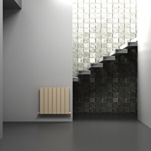 Nemo Double (reverse Side Monza) Yatay Alüminyum Radyatör Modern Tasarım Latte 60x66 Cm 60x66 cm