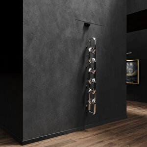 Link Dikey Paslanmaz Çelik Radyatör Modern Tasarım Ayna Polisaj 130x24 Cm 130x24 cm