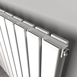 Plata Yatay Alüminyum Radyatör Modern Tasarım Beyaz 60x98 Cm 60x98 cm