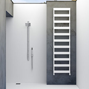 Ninova Bath Alüminyum Havlupan Modern Tasarım Beyaz 118x50 Cm 118x50 cm