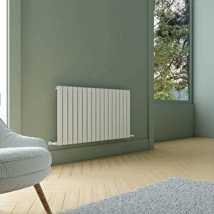Plata Yatay Alüminyum Radyatör Modern Tasarım Beyaz 60x119 Cm 60x119 cm