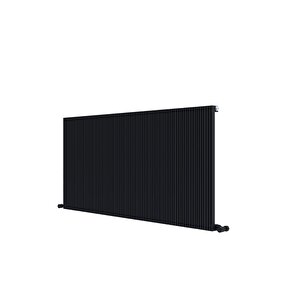 Monza Yatay Alüminyum Radyatör Modern Tasarım Siyah 60x123 Cm 60x123 cm