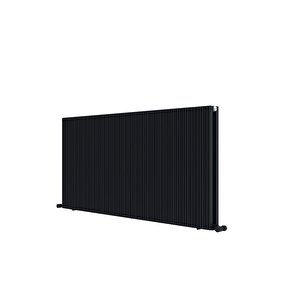 Monza Yatay Alüminyum Radyatör Modern Tasarım Siyah 60x104 Cm 60x104 cm
