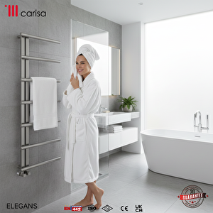 Elegans Paslanmaz Çelik Havlupan Modern Tasarım Satine 120x50 Cm 120x50 cm