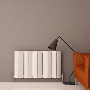 Nixie Yatay Alüminyum Radyatör Modern Tasarım Beyaz 60x104,5 Cm 60x104,5 cm
