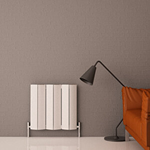 Nixie Yatay Alüminyum Radyatör Modern Tasarım Beyaz 60x104,5 Cm 60x104,5 cm