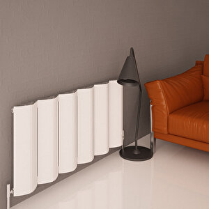 Nixie Yatay Alüminyum Radyatör Modern Tasarım Beyaz 60x62,5 Cm 60x62,5 cm