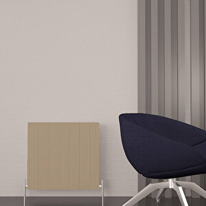 Monza Double (reverse Side Nemo) Yatay Alüminyum Radyatör Modern Tasarım Latte 60x104 Cm 60x104 cm