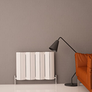 Nixie Yatay Alüminyum Radyatör Modern Tasarım Beyaz 60x83,5 Cm 60x83,5 cm