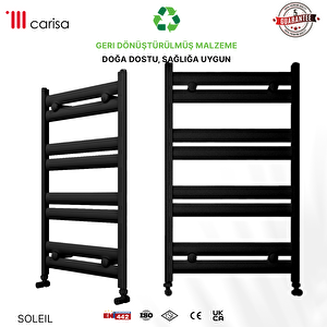 Carisa Soleil Yakıt Tasarruflu Premium Malzeme Alüminyum Havlupan Modern Tasarım Antrasit 80,5x48 Cm