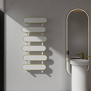 Magico Bath Alüminyum Havlupan Modern Tasarım Beyaz 109,5x50 Cm 109,5x50 cm