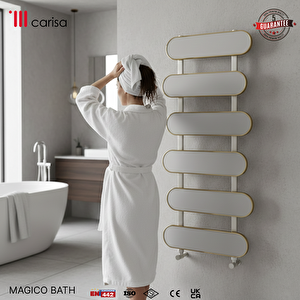 Magico Bath Yakıt Tasarruflu Premium Malzeme Alüminyum Havlupan Modern Tasarım Beyaz 148,5x50 Cm 148,5x50 cm
