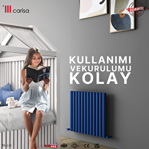 Tallis Yatay Yakıt Tasarruflu Premium Malzeme Alüminyum Radyatör Modern Tasarım Lacivert 60x71 Cm 60x71 cm