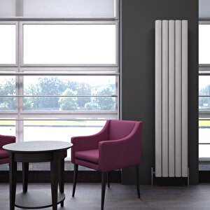 Vesta Dikey Alüminyum Radyatör Modern Tasarım Beyaz 180x37 Cm 180x37 cm