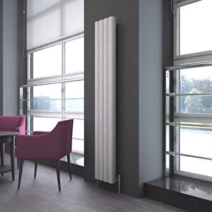 Vesta Dikey Alüminyum Radyatör Modern Tasarım Beyaz 180x37 Cm 180x37 cm