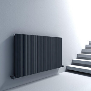 Monza Yatay Alüminyum Radyatör Modern Tasarım Antrasit 60x85 Cm 60x85 cm