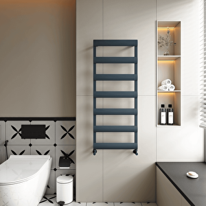 Alya Bath Alüminyum Havlupan Modern Tasarım Antrasit 118x50 Cm 118x50 cm