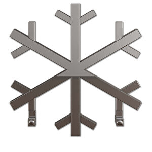 Snowflake Paslanmaz Çelik Havlupan Modern Tasarım Ayna Polisaj 60x60 Cm 60x60 cm