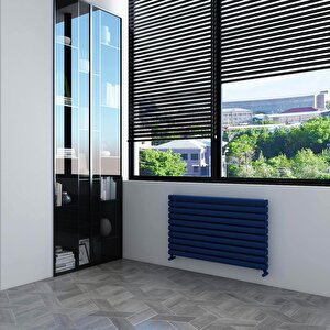 Tallis Xl Yatay Alüminyum Radyatör Modern Tasarım Lacivert 59x180 Cm 59x180 cm