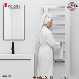 Grace Paslanmaz Çelik Havlupan Modern Tasarım Ayna Polisaj 80x50 Cm 80x50 cm