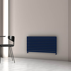 Tallis Xl Yatay Alüminyum Radyatör Modern Tasarım Lacivert 59x120 Cm 59x120 cm