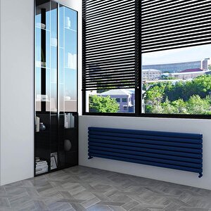 Tallis Xl Yatay Alüminyum Radyatör Modern Tasarım Lacivert 59x120 Cm 59x120 cm