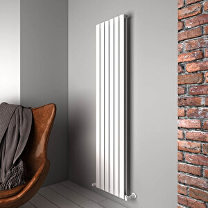 Plata Double Dikey Alüminyum Radyatör Modern Tasarım Beyaz 180x56 Cm 180x56 cm