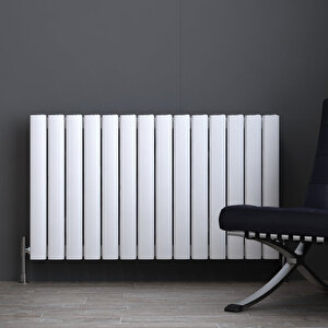 Vesta Yatay Alüminyum Radyatör Modern Tasarım Beyaz 60x104,5 Cm 60x104,5 cm