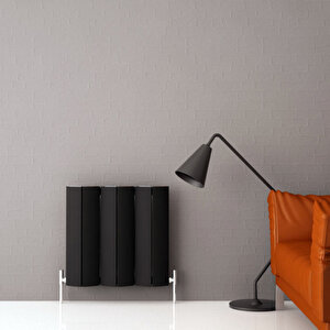 Nixie Yatay Alüminyum Radyatör Modern Tasarım Siyah 60x62,5 Cm 60x62,5 cm