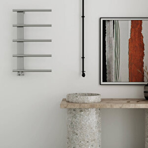Elegans Paslanmaz Çelik Havlupan Modern Tasarım Ayna Polisaj 80x50 Cm 80x50 cm