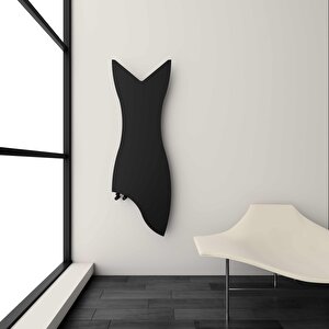 Glasgow Dikey İnce Tasarım Çelik Radyatör Modern Tasarım Siyah 119x40 Cm 119x40 cm