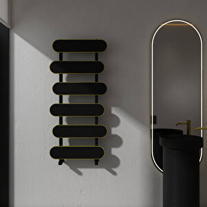 Magico Bath Alüminyum Havlupan Modern Tasarım Siyah 109,5x50 Cm 109,5x50 cm
