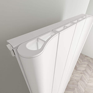 Boreas Hybrid B Dikey Elektrikli Radyatör Modern Tasarım Beyaz 180x36,9 Cm 180x36,9 cm