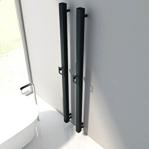 Vesta Single Elektrikli Havlupan Modern Tasarım Siyah 120x7 Cm 120x7 cm