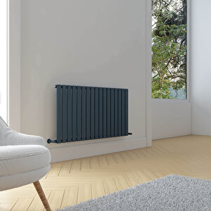 Plata Yatay Alüminyum Radyatör Modern Tasarım Antrasit 60x119 Cm 60x119 cm