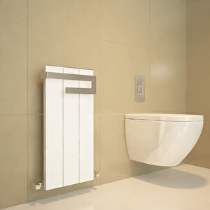 Elvino Bath Alüminyum Havlupan Modern Tasarım Beyaz 120x37 Cm 120x37 cm