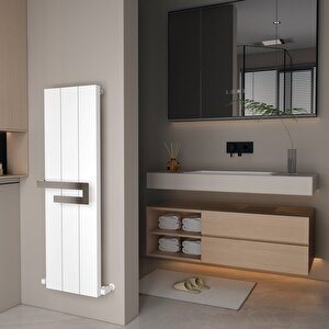 Elvino Bath Alüminyum Havlupan Modern Tasarım Beyaz 180x37 Cm 180x37 cm