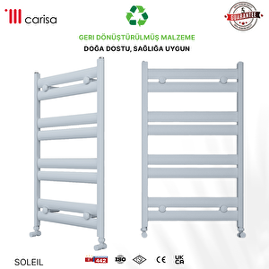 Soleil Yakıt Tasarruflu Premium Malzeme Alüminyum Havlupan Modern Tasarım Beyaz 122,5x48 Cm 122,5x48 cm