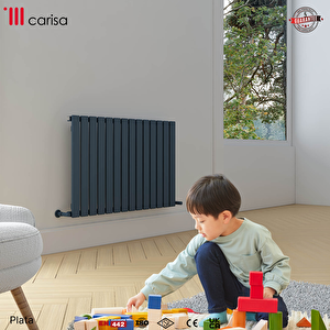 Plata Yatay Yakıt Tasarruflu Premium Malzeme Alüminyum Radyatör Modern Tasarım Antrasit 60x98 Cm 60x98 cm