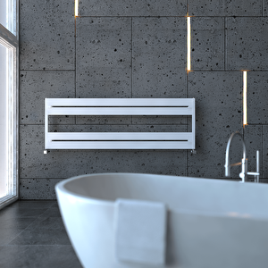 Mack Bath H Alüminyum Havlupan Modern Tasarım Beyaz 50,5x150 Cm 50,5x150 cm