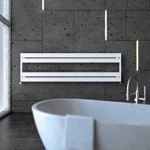 Mack Bath H Alüminyum Havlupan Modern Tasarım Beyaz 50,5x150 Cm 50,5x150 cm