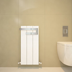 Elvino Bath Alüminyum Havlupan Modern Tasarım Beyaz 150x37 Cm 150x37 cm
