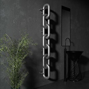Link Dikey Paslanmaz Çelik Radyatör Modern Tasarım Satine 83x24 Cm 83x24 cm