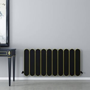 Magico Yatay Alüminyum Radyatör Modern Tasarım Siyah 60x124,5 Cm 60x124,5 cm