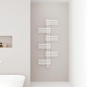 Unico Alüminyum Havlupan Modern Tasarım Beyaz 129,6x50 Cm 129,6x50 cm
