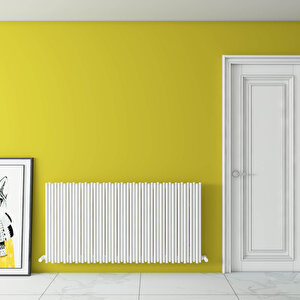 Pipette Yatay Alüminyum Radyatör Modern Tasarım Beyaz 60x123 Cm 60x123 cm